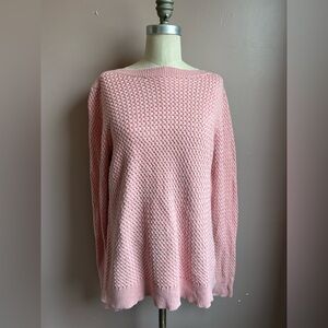L.L. Bean Pink Crew Neck Sweater